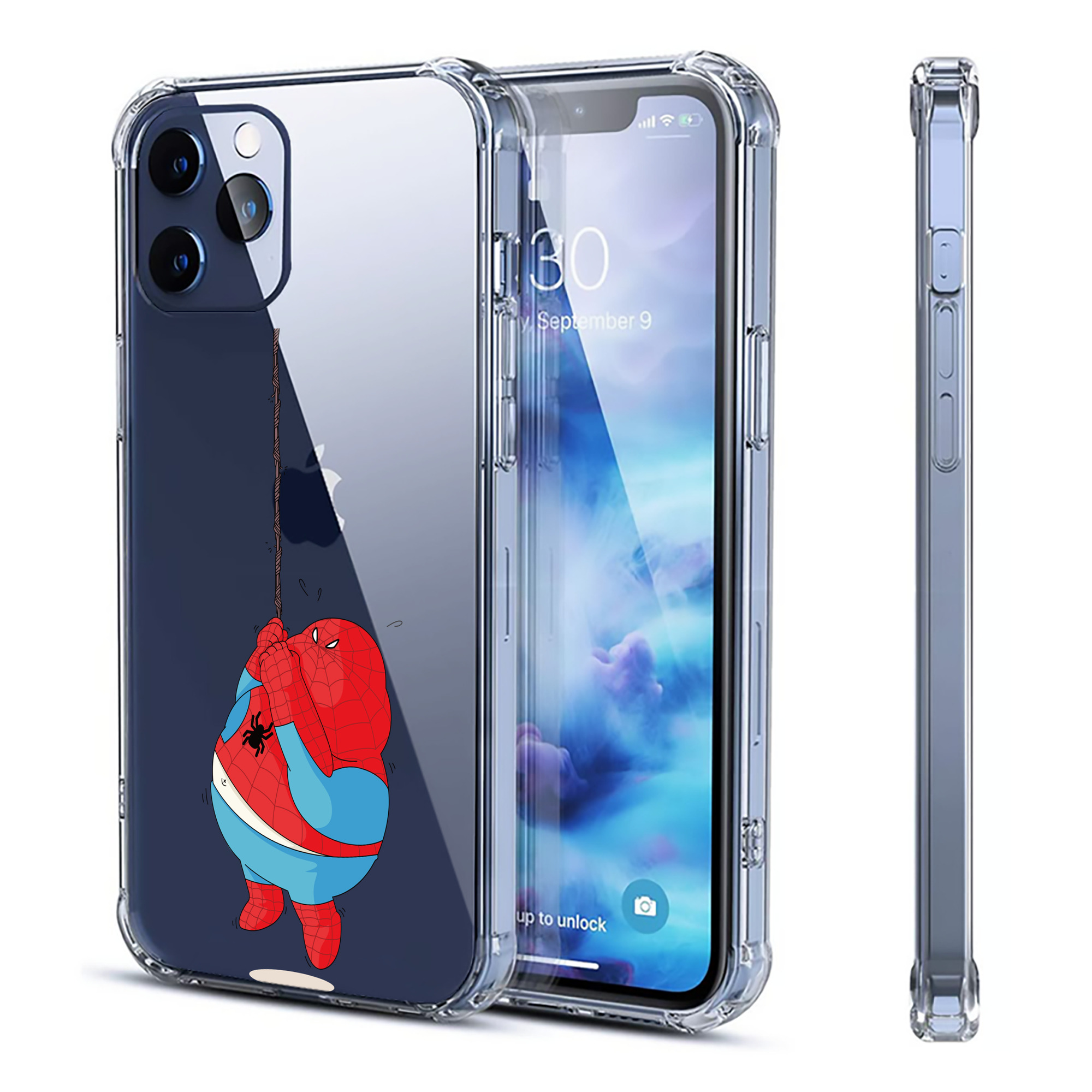 （画像用） アベンジャーズ The Avengers 【iPhone 12シリーズ対応】透明スマホケース（クリアソフトケース）